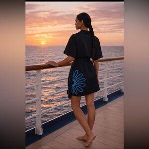 Anthropologie NWT Significant Other Tara Linen Blend Mini Shirt Dress size 6.